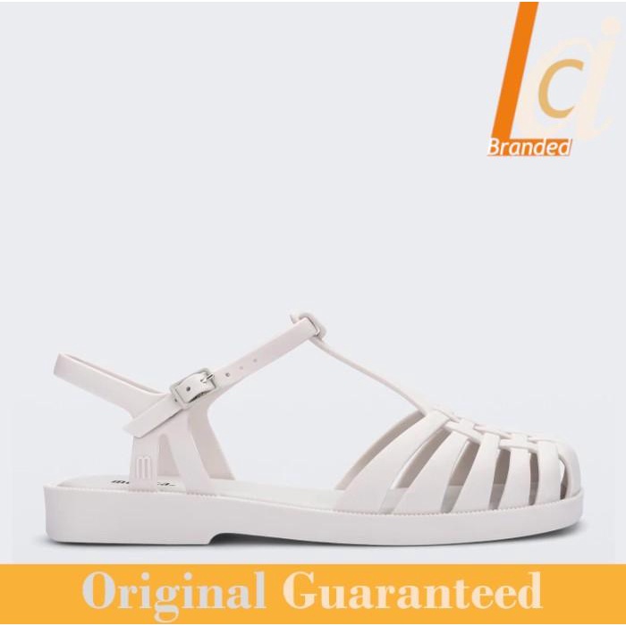 Terlaris Sandal Sepatu Wanita Original Melissa Aranha Quadrada Ad - White