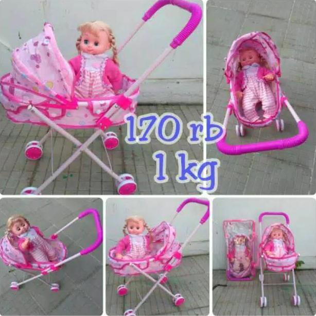 Stroller boneka barbie lucu