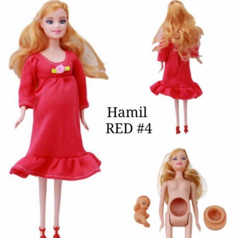 Mainan Boneka Barbie Hamil Cantik Versi Terbaru