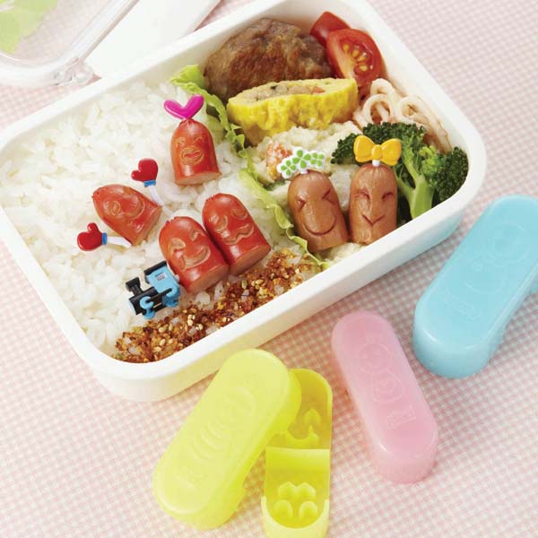 TORUNE ORI Bento Picks Cetakan Sosis 2In1 9Macam Cetakan Sosis Dan Tusukan Bento Bekal Anak Sosis Cu