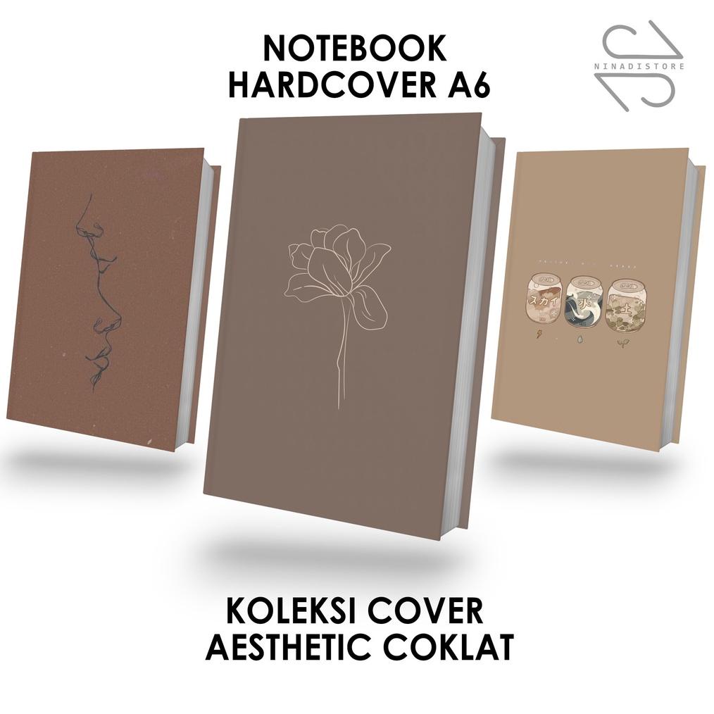 

POCKET BOOK/NOTEBOOK BUKU TULIS CATATAN EASTHETIC COKLAT NOTE AGENDA PLANNER, JOURNAL, DIARY, GIFT / PREMIUM HARDCOVER A6 ISI POLOS DAN GARIS .
