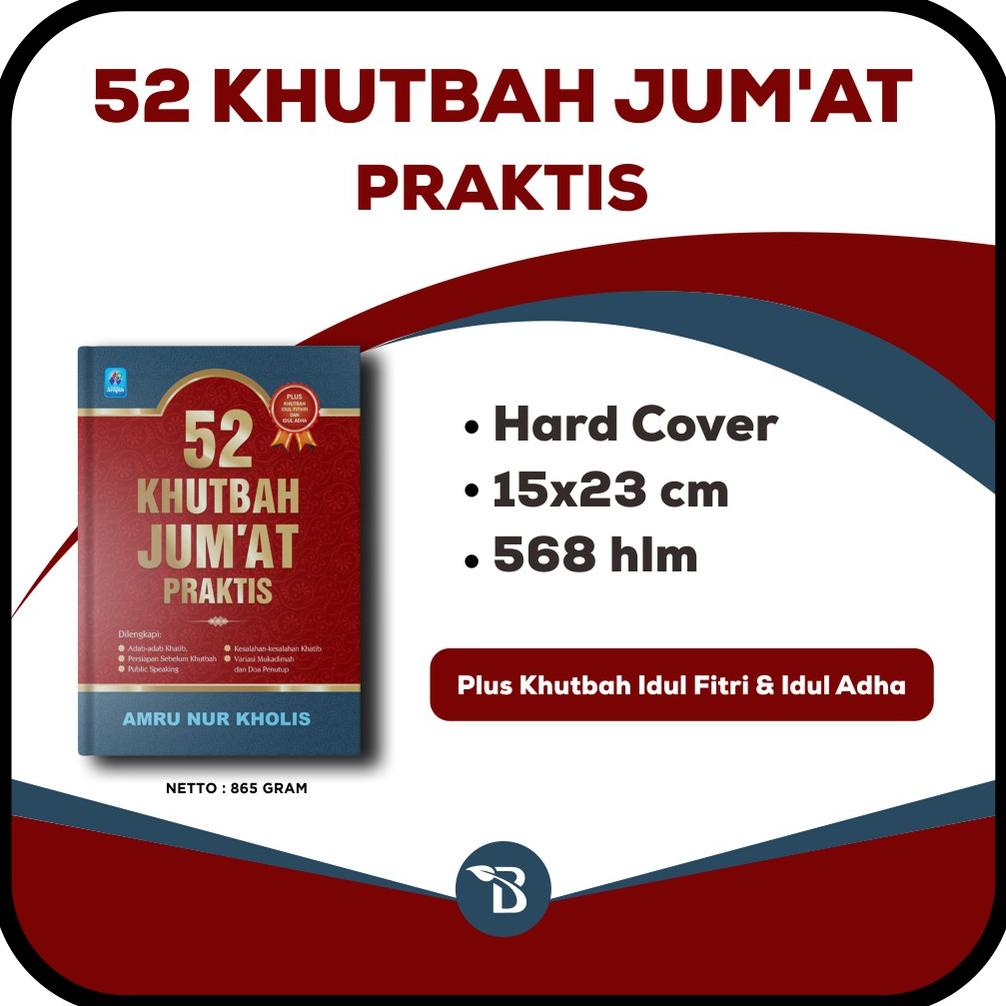 Buku Khutbah Jumat 52 Khutbah Jumat Praktis Original Hard Cover Pustaka Arafah