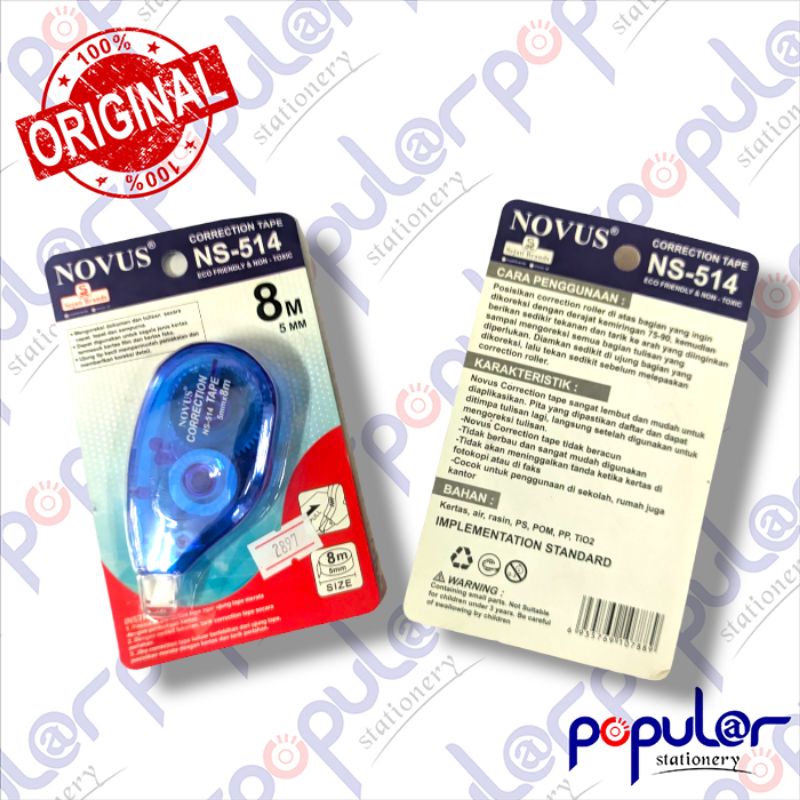 

Tip Ex Roll Novus NS 514