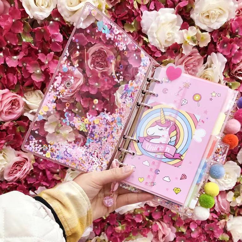 

BUKU TULIS /NOTEBOOK/BINDER/AGENDA/MEWAH DESAIN ELEMEN UNICORN .