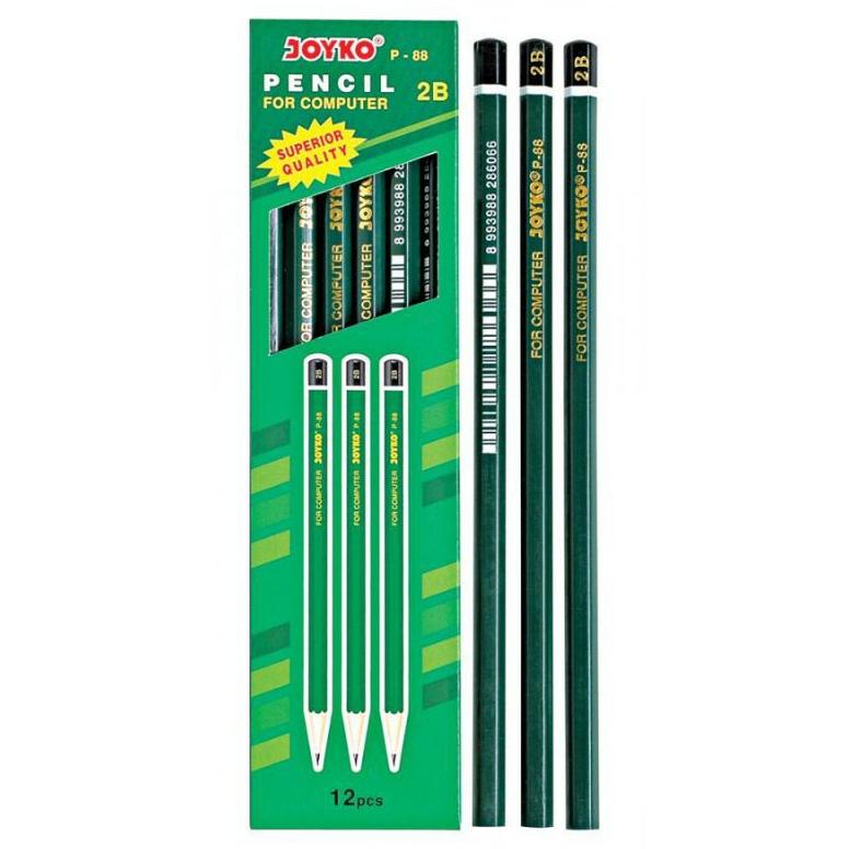 

PENCIL 2B JOYKO P88 ( HARGA TERTERA 4 LUSIN 48 PCS) .