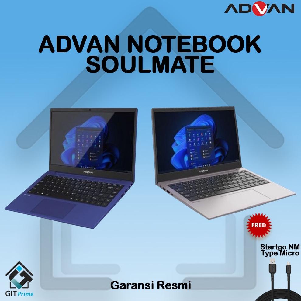 

ADVAN NOTEBOOK SOULMATE CELERON N4020 4GB 128GB 256GB GARANSI RESMI .