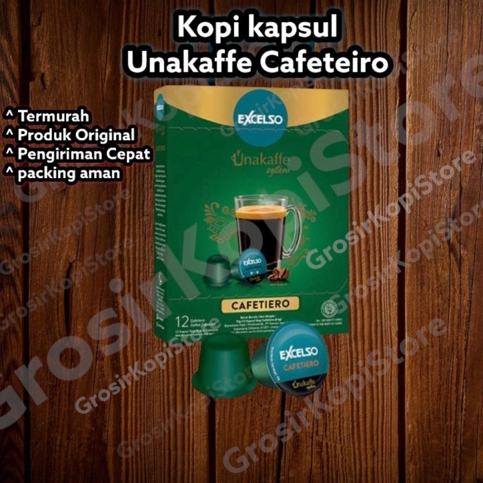 

TERLARIS kopi kapsul excelso unakaffe cafetiero /KOPI EUBE/KOPI KAPAL API/KOPIBUBUK/KOPI