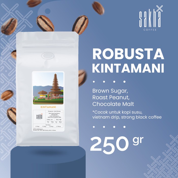 

TERBARU Biji Kopi Bubuk Robusta Bali Kintamani Sakha Coffee Roastery 250 Gram /KOPI EUBE/KOPI KAPAL