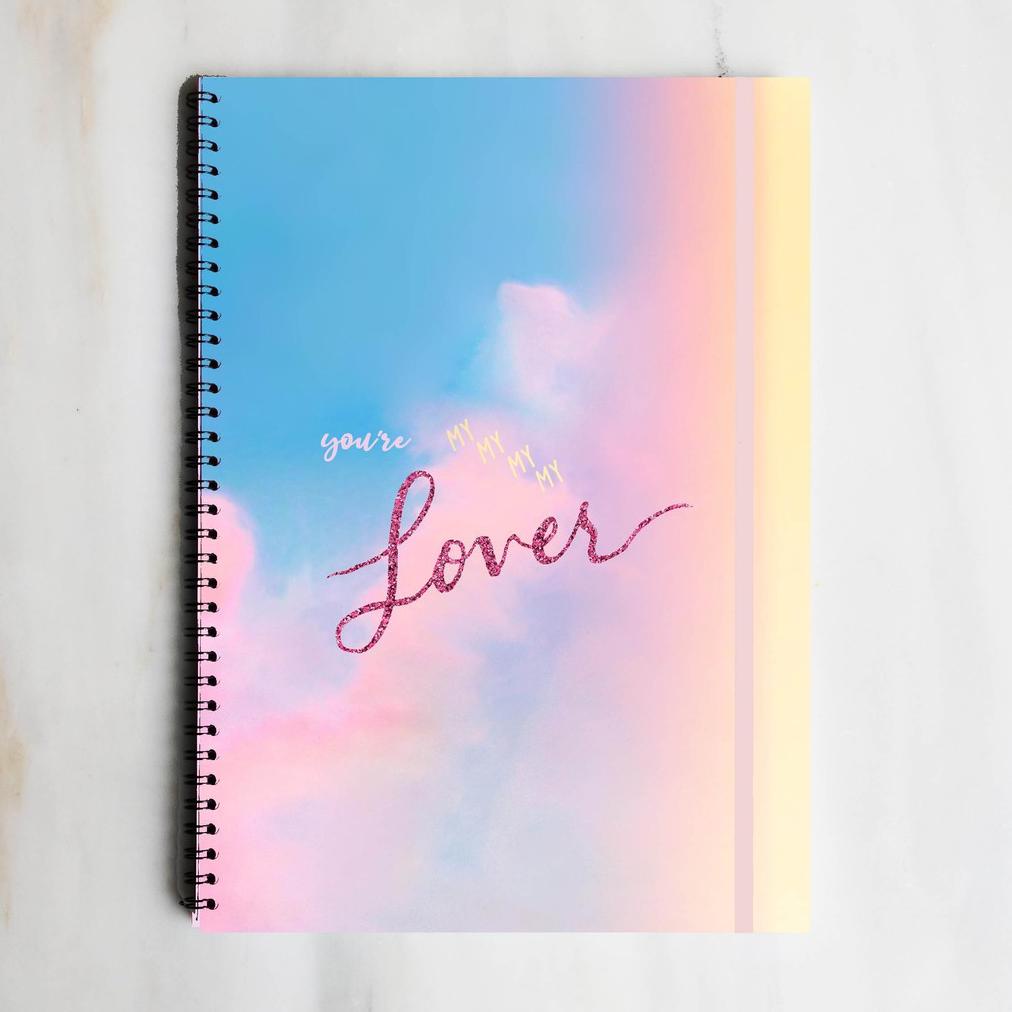 

TAYLOR SWIFT LOVER SONG QUOTE SPIRAL RULED NOTEBOOK DIARY JOURNAL OFFICE SCHOOL SUPPLIES BUKU TULIS .