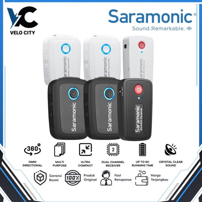 Saramonic Microphone Blink 500 B2 ( TX +TX + RX ) Wireless Mic Clip On
