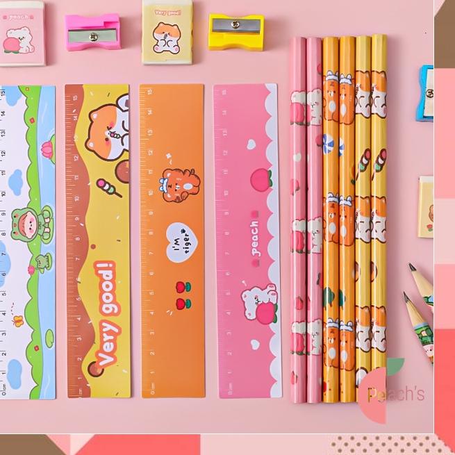 

Limited | KF7 | PEACHs - S5692 Alat Tulis Set Mini Stationary/ Mini Stationery / Mini Stationery Set Character / Set Alat Tulis 5 in 1 Karakter