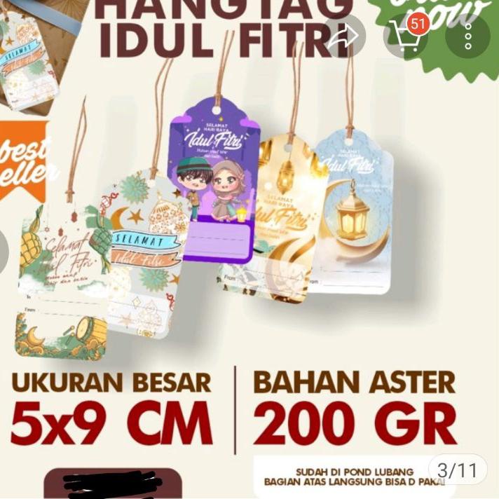 

Sale | TD4 | HANG TAG IDUL FITRI isi 10 | KARTU UCAPAN IDULFITRI | hangtag parcel lebaran | kartu ucapan hampers1 PAK ISI 10PCS