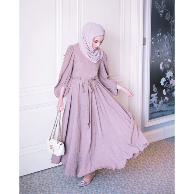 INAYAH DRESS MUSLIMAH GAMIS PESTA TERBARU 2023/DRESS POLOS MAYUNG VIRAL KEKINIAN/FASHION MUSLIM WANITA TERLARIS/FAR MOSLEMSTORE