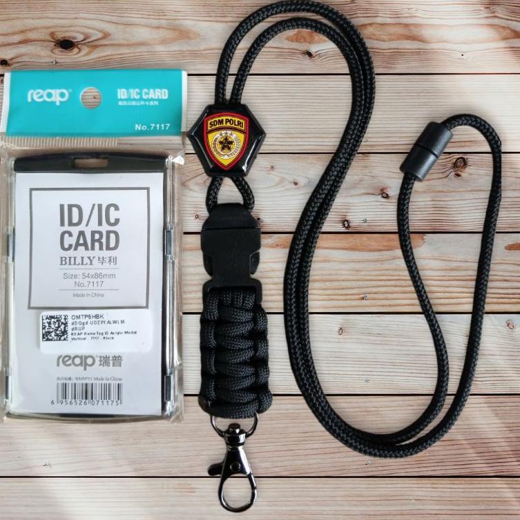 

knbh -66 TALI LANYARD ID CARD KEPOLISIAN LOGO SDM POLRI 684❜❜