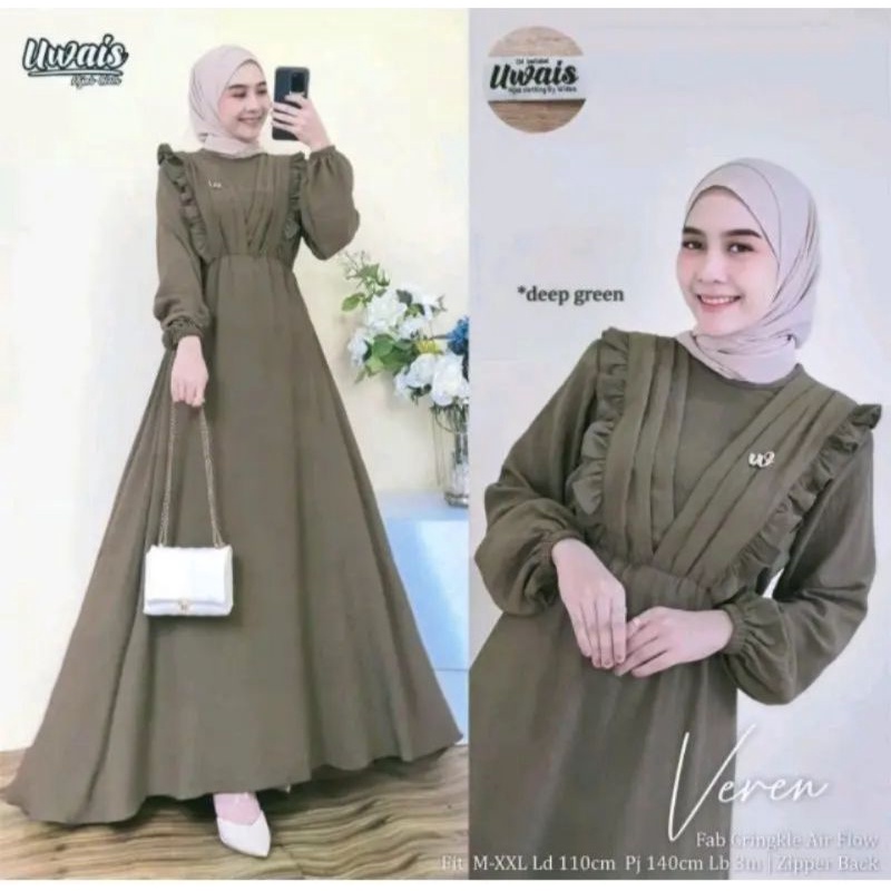 GAMIS VEREN AIRFLOW/GAMIS VEREN BAHAN CRINCLE PREMIUM