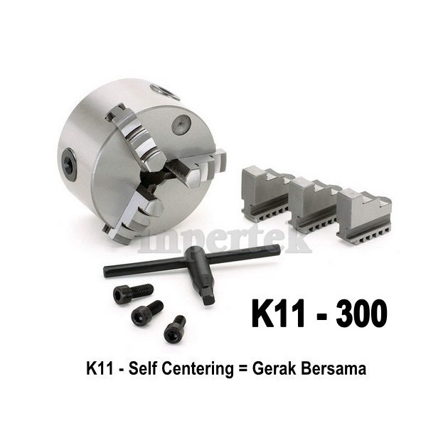 Chuck Bubut 12" 3 Jaw | Claw Bubut 3 Jaw | Catok Kepala Bubut 12 Inch