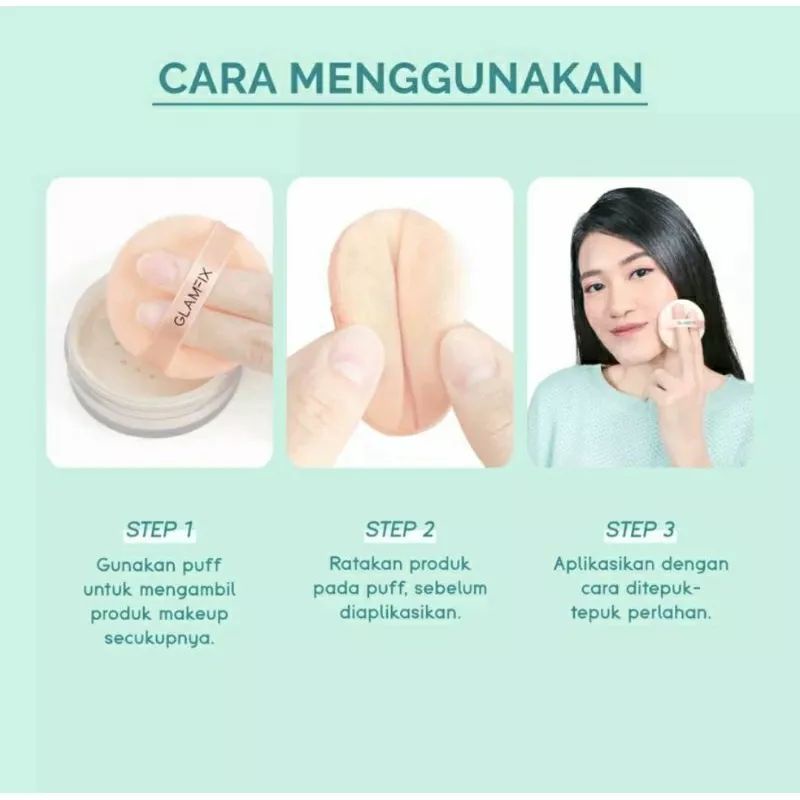 GLAMFIX Finishing Puff / Spons / Rembuk Bedak