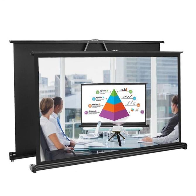 SCREEN PROJECTOR PORTABLE 50 INCH 16:9 | LAYAR PROYEKTOR LIPAT ---READY---