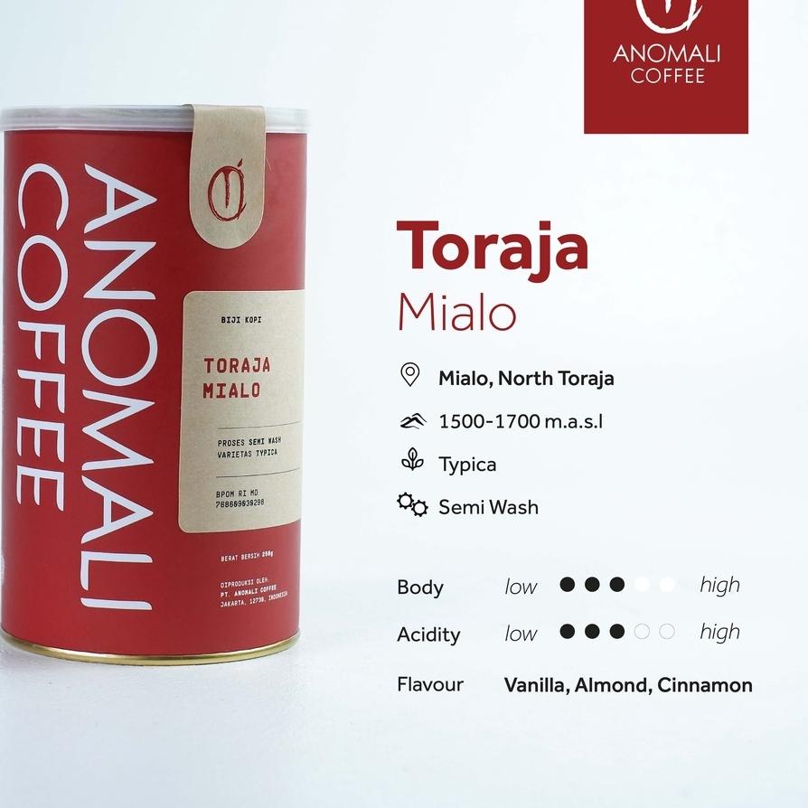 

Grosiran Murah Anomali Coffee Biji Kopi Toraja Mialo 200 gram grosir