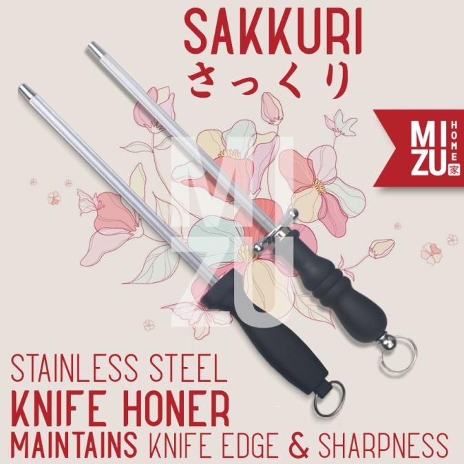 MIZU SAKKURI Knife Sharpener Honing Stick Pengasah Pisau Stainless