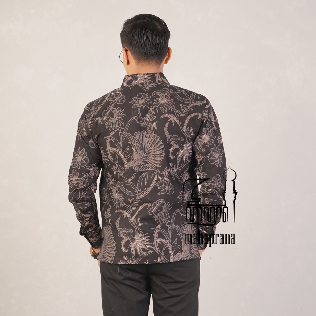 BATIK MAHAPRANA Motif KANIGARA Atasan Kemeja Batik Pria Lengan Panjang Full Furing MHP-235