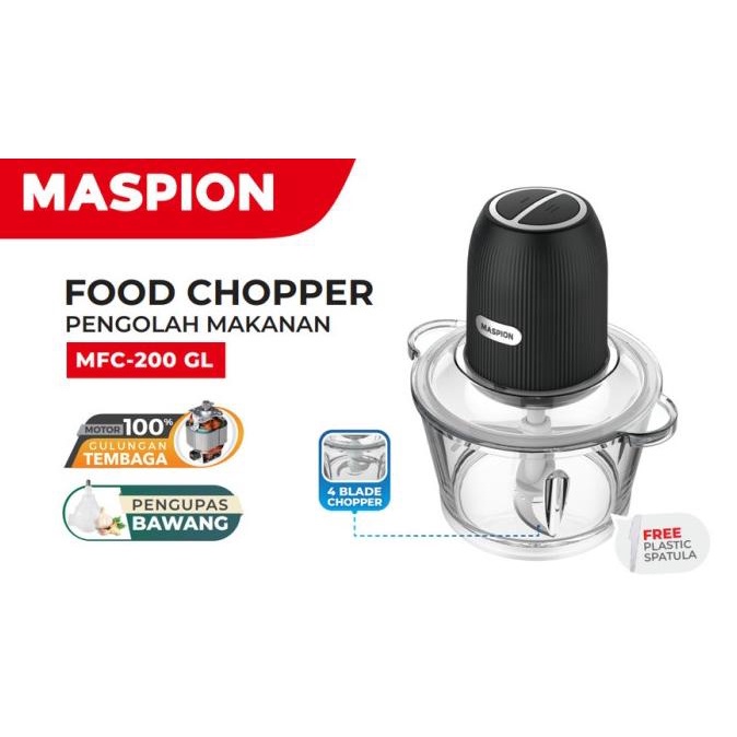 MASPION MFC 200 GL FOOD CHOPPER BLENDER PENCACAH MAKANAN BUMBU DAGING
