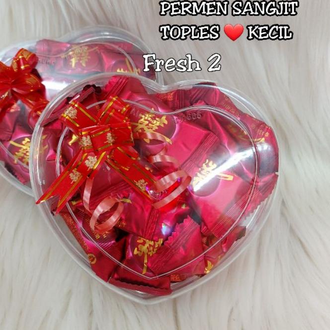 

Promo | KP8 | permen sangjit toples love kecil 200grm # permen sangjit / permen wedding /