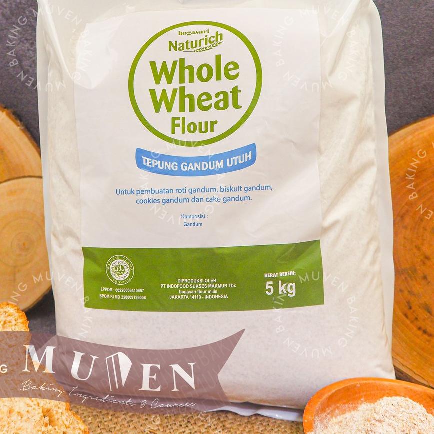

Promo | KP8 | TEPUNG GANDUM UTUH 5 Kg WHOLE WHEAT FLOUR / NATURICH BOGASARI