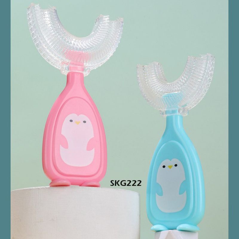 Sikat Gigi Anak U Shape 360, Kids Toothbrush silicone U BPA free