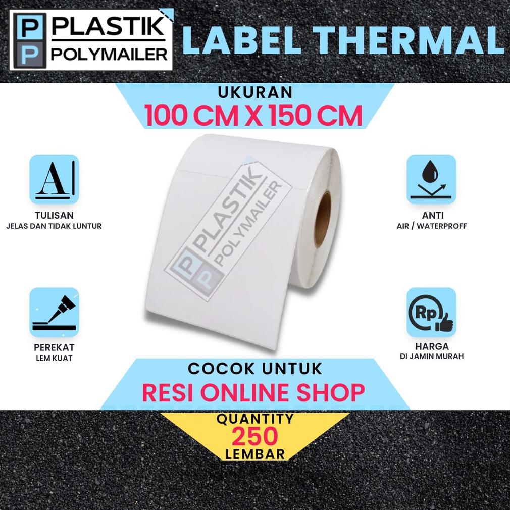 

Bisa Cod Label Thermal Label Pengiriman Stiker Bare 100x150 isi 250 lembar Printer Label Sticker Kertas Thermal Resi ..