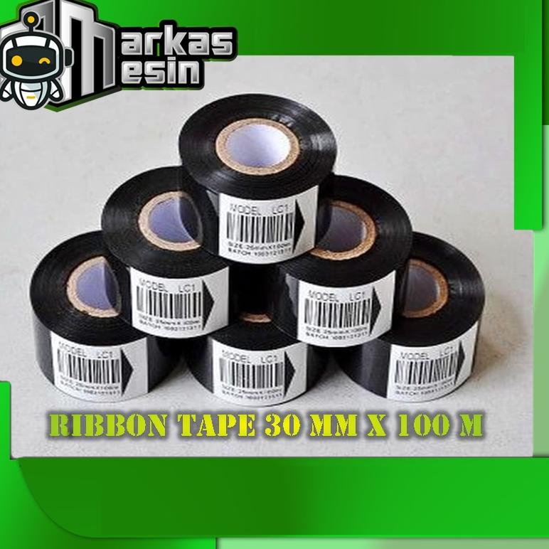 

MURAH ! Ribbon Tape 30 mm x 100 m LC1 Pita coding Tinta cetak expired date - LC1 [KODE 45]