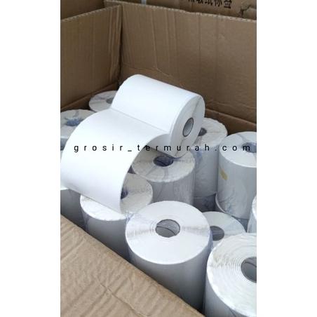 

Best - Kertas Thermal Label thermal bare/ Roll A6100x150 mm isi 350 Pcs ..