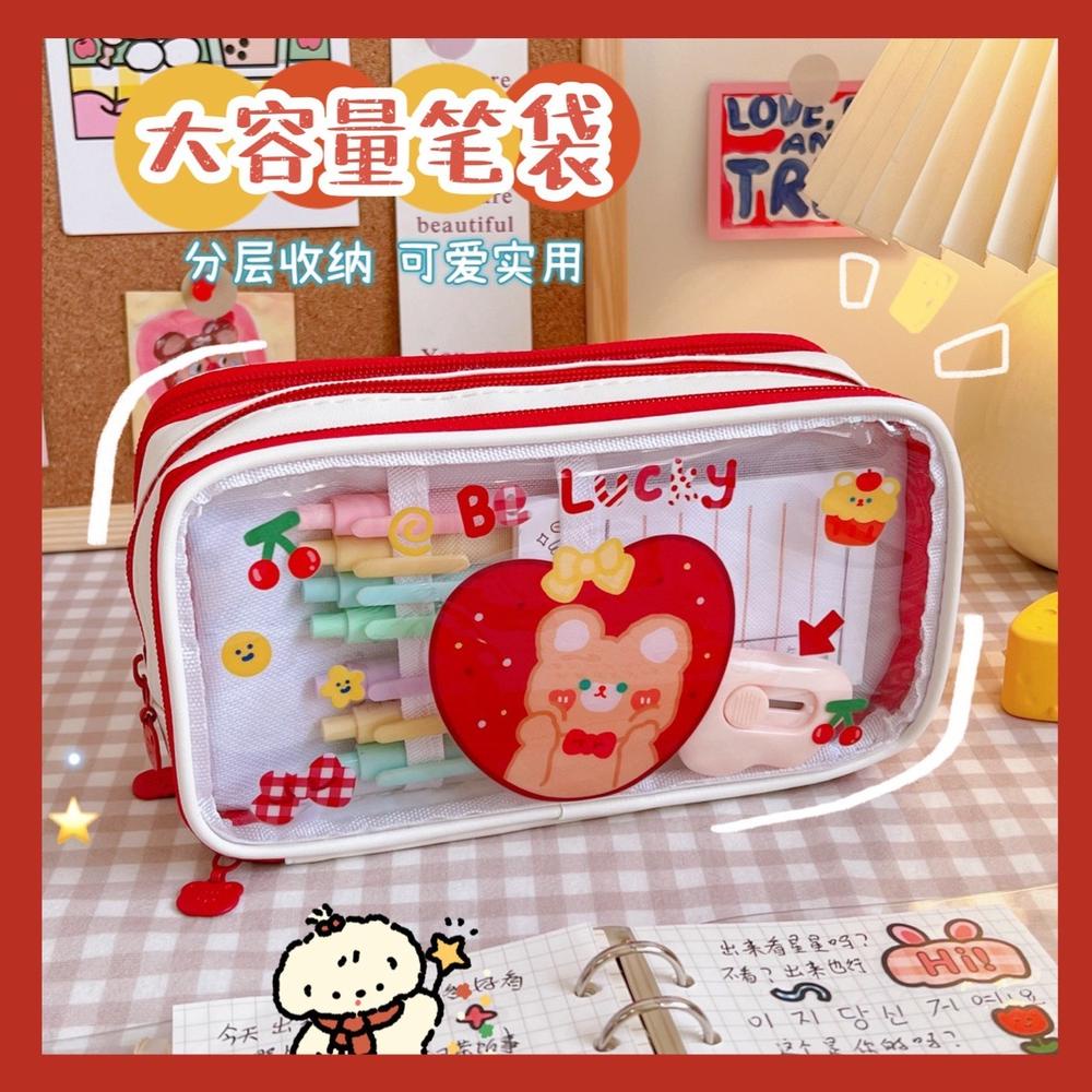 

Miliki - (SOPHIAMART7) TEMPAT PENSIL AESTHETIC TRANSPARANT MOTIF KARTUN JEPANG BEAR BUNNY/ PENCIL CASE AESTHETIC/ KOTAK PENSIL / DOMPET SERBAGUNA AESTHETIC ~