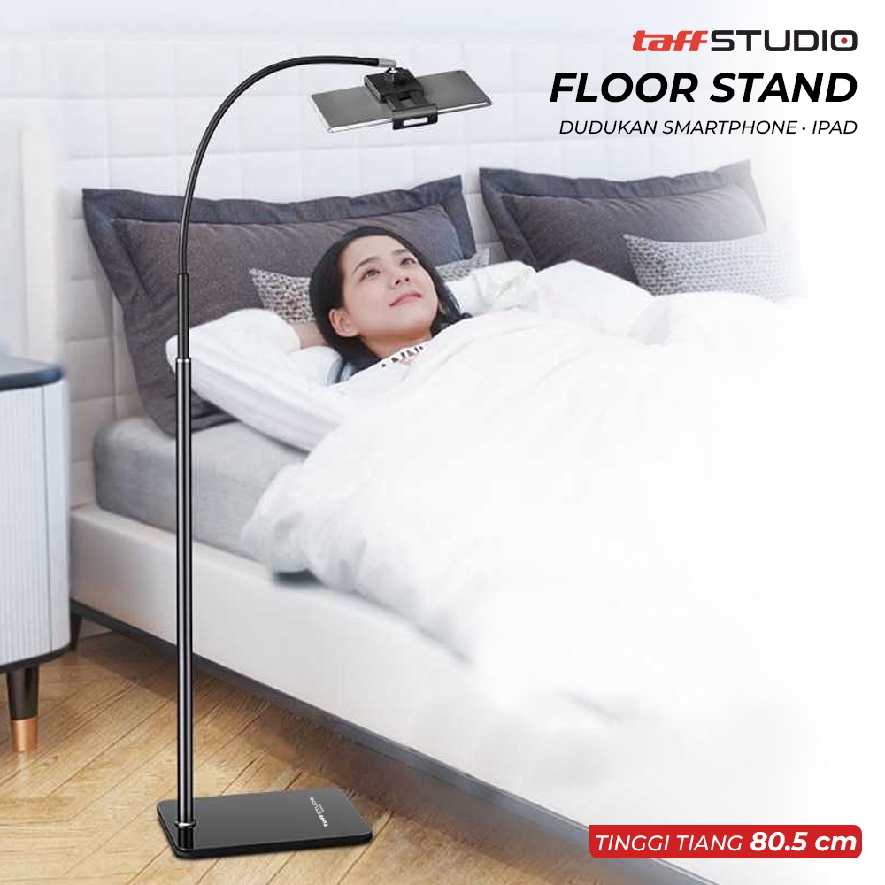 Floor stand dudukan smartphone ipad holder rotating gh027 black