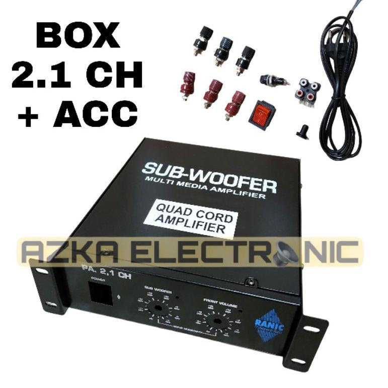 NEW  Box Power Amplifier Subwoofer 2.1 Channel Plus Aksesoris [KODE 67]