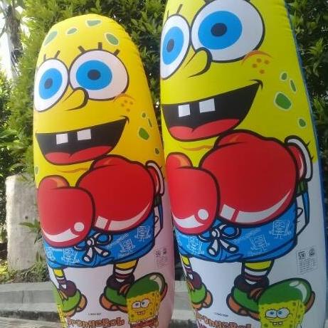 [KODE WM989] Mainan anak Balon samsak tinju anak karakter spongebob