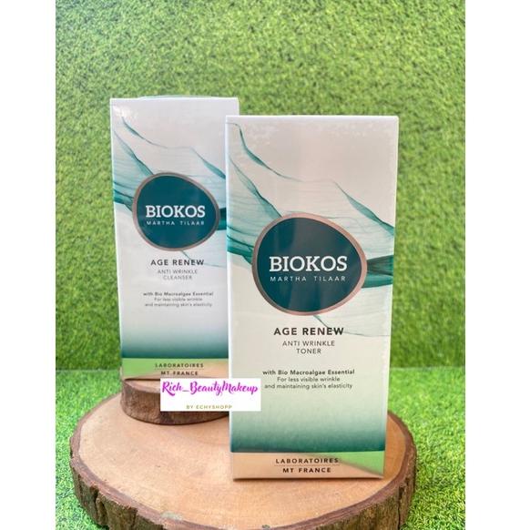 [KODE RZMER] BIOKOS AGE RENEW ANTI WRINKLE CLEANSER DAN TONER 150ml