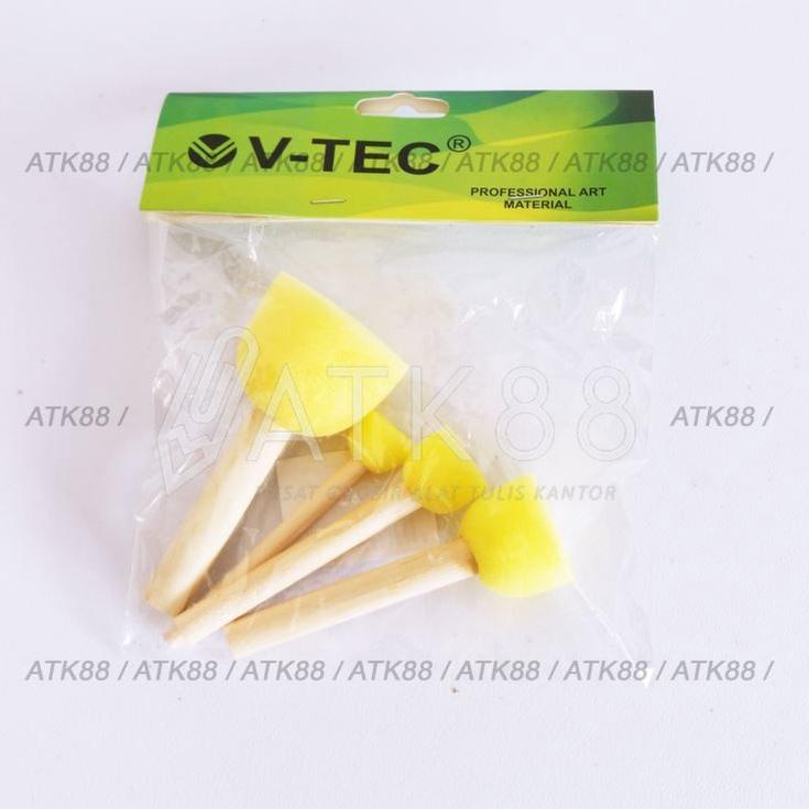 

FTY0J V-Tec Spons Cup Paint Brush Lukis (4 pcs) qwro9