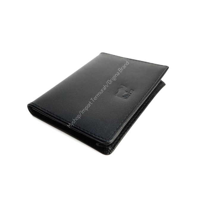 dompet Dompet Kartu Kulit Asli Pria Wanita Card Holder RHYM 23 Dark Brown - Hitam(C5V1) dompet pria 