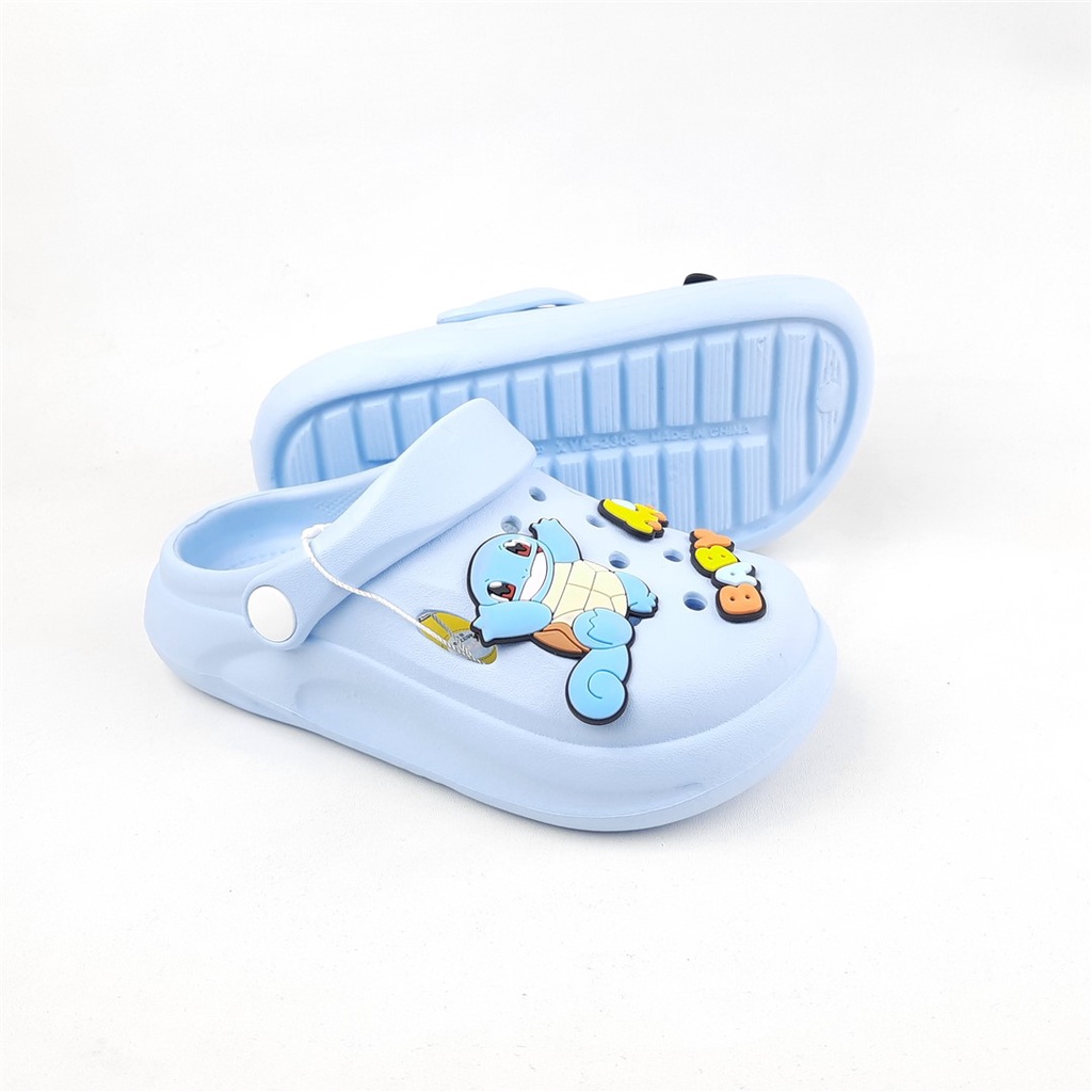 Sandal jelly anak perempuan karakter impor Alea kae Re.23.Pokemon 26-35