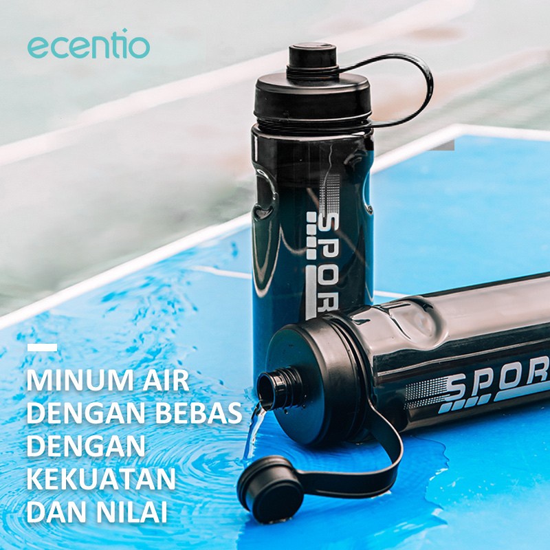 ecentio 1300ML botol minum sports bottle portable plastic outdoor camping picnic/Sporty Dan Trendy Space Cup