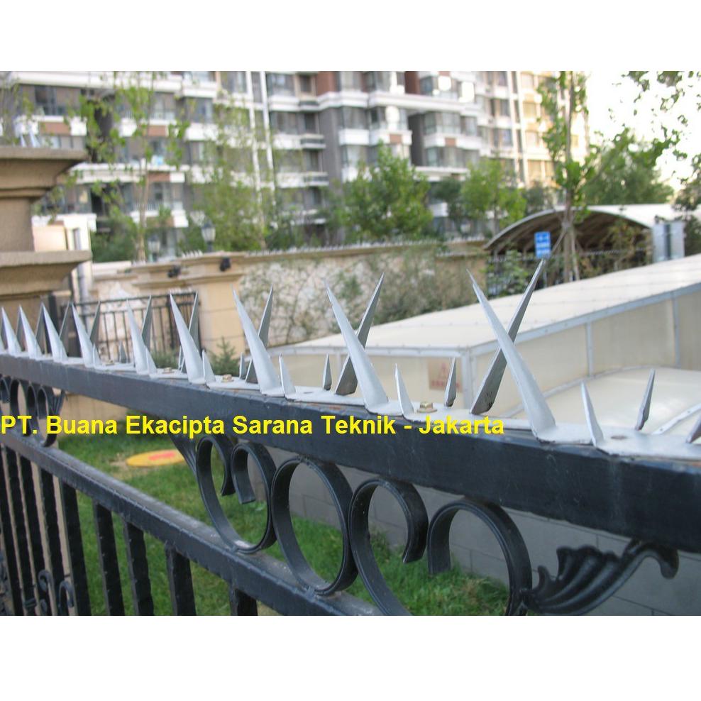 STAR TERMURAH & KUAT Panjang 125cm & Tebal 2mm - Wall Spike setajam Silet untuk Anti Maling Panjat P