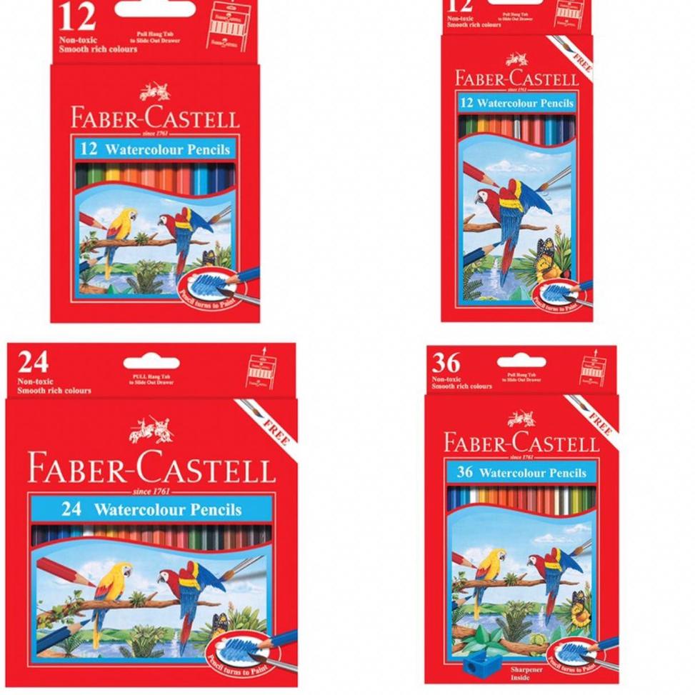 

[VIRAL !] FABER CASTELL Pensil Warna 12/24/36 Watercolour pencils^& classic [KODE ]