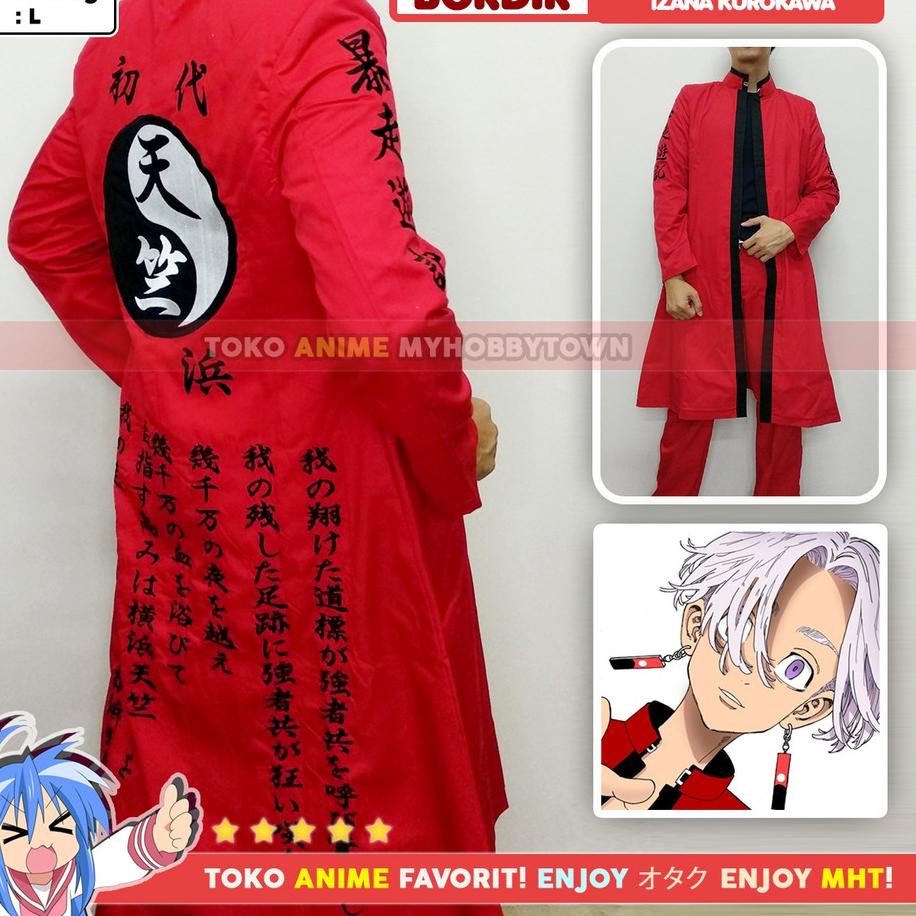 Cuma Sehari Jaket Parka Jubah Coat Tenjiku Izana Kurokawa Tokyo Revengers Yokohama Gang