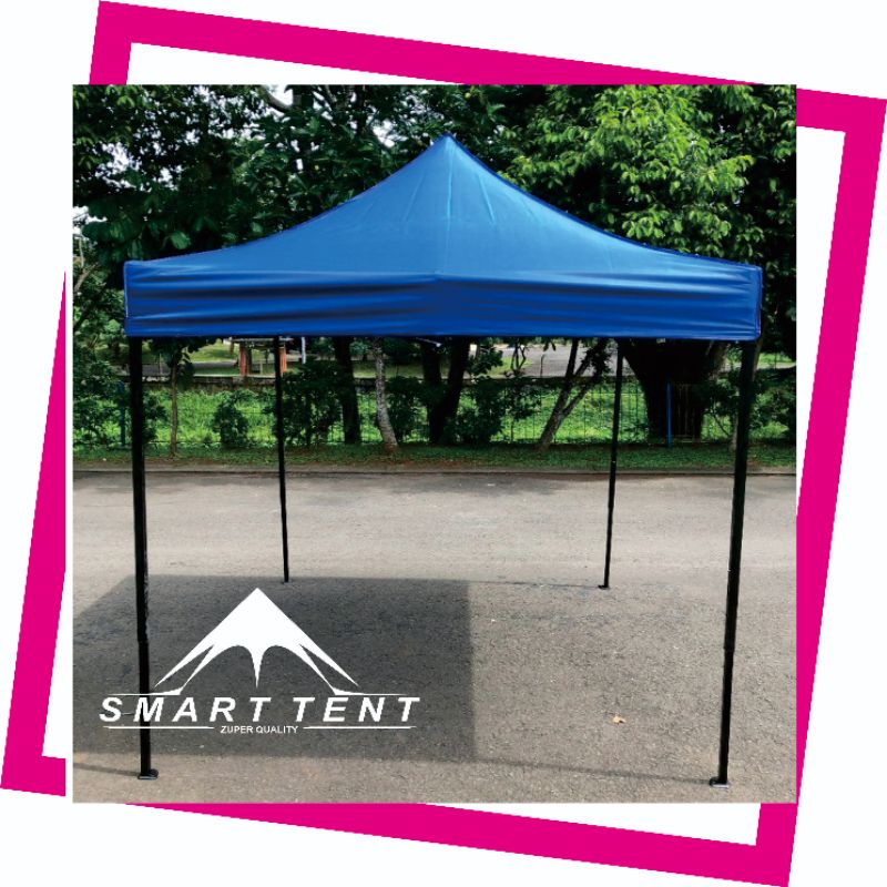 Tenda Lipat 1,5x1,5 rangka besi hitam