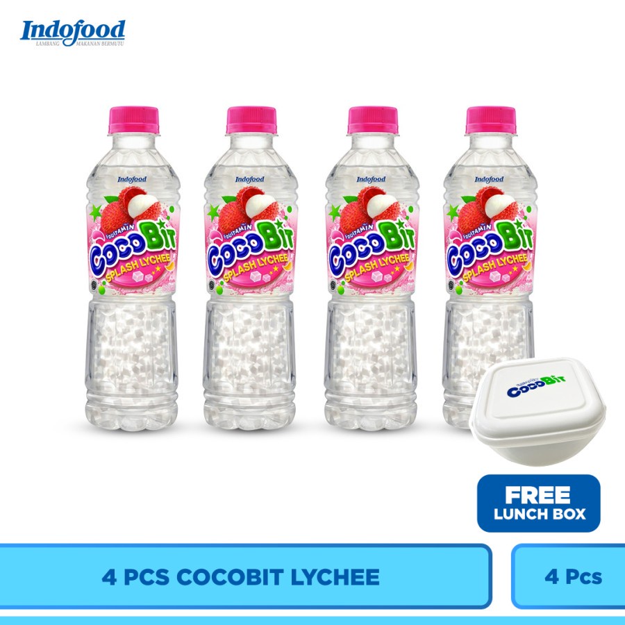 

4 Pcs Cocobit Lychee 350ml Free Lunch Box