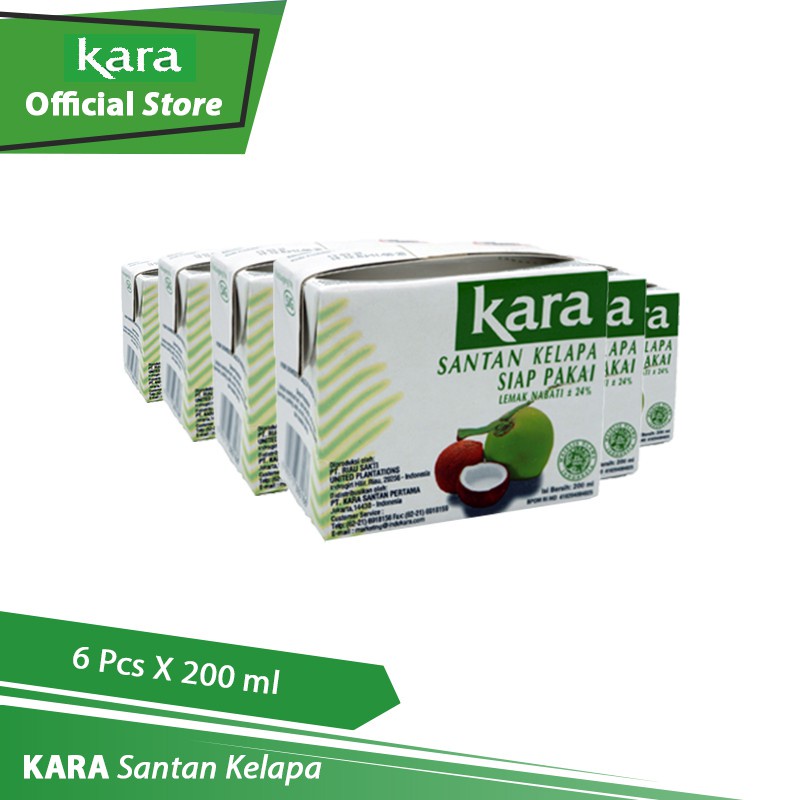 

KARA Santan Kelapa (Coconut Cream) 200 ml - 6 Pcs