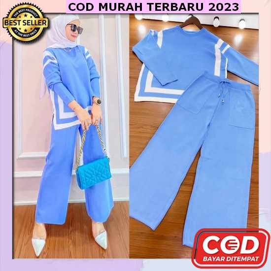 Giga Set // Setelan Crinkle Ld 110-120 Polos Giga List Hitam// One Set Polos // Set Crinkle Polos Ke