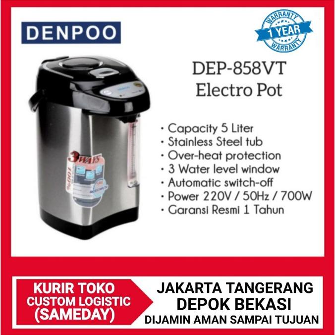 Denpoo Dep 858 termos listrik denpoo 5 liter
