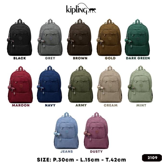 Tas Ransel Kipling - Tas Laptop Backpack Sekolah Ukuran Besar